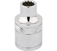 Draper 3/8" Drive Polished Finish Hi Torq Bi Hexagon Socket Imperial 1/4" 1/4"