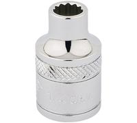 Draper 3/8" Drive Polished Finish Hi Torq Bi Hexagon Socket Imperial 1/4" 1/4"