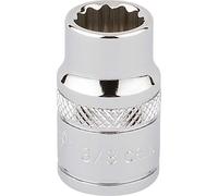 Draper 3/8" Drive Polished Finish Hi Torq Bi Hexagon Socket Imperial 3/8" 3/8"