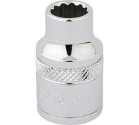 Draper 3/8" Drive Polished Finish Hi Torq Bi Hexagon Socket Imperial 3/8" 5/16"