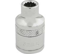 Draper 3/8" Drive Polished Finish Hi Torq Bi Hexagon Socket Metric 3/8" 6mm