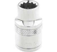 Draper 3/8" Drive Polished Finish Hi Torq Bi Hexagon Socket Metric