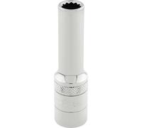 Draper 3/8" Drive Polished Finish Hi-Torq Deep Bi Hexagon Socket Metric 3/8" 8mm