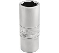 Draper 3/8" Drive Satin Finish Deep Hexagon Socket Metric 3/8" 19mm