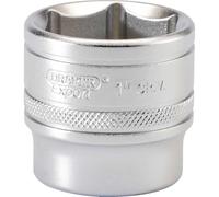 Draper 3/8" Drive Satin Finish Hexagon Socket Imperial 1"