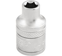 Draper Hexagon Socket 3/8" Drive Satin Finish Imperial 3/8" 1/4"