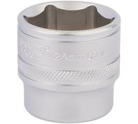 Draper Expert Impact Socket 17546 Hi-Torq® 6-Point Deep 3/8in Sq Drive 24mm Blue