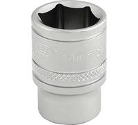 Draper 3/8" Drive Satin Finish Hexagon Socket Metric 3/8" 14mm