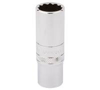 Draper 3/8" Drive Polished Finish Hi-Torq Deep Bi Hexagon Socket Metric 3/8" 16mm