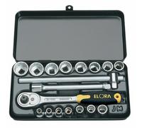 Draper 3/8in Drive Elora 18 Piece Socket Set Metric 6 - 22mm 25932