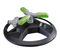 Draper Revolving 3-Arm Sprinkler 27757 – 5.8m Radius, Adjustable Arms, Ground Spike, 33cm Diameter