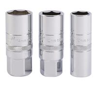 Draper Expert Spark Plug Socket Set 16784 – 1/2in Square Drive – 3 Piece