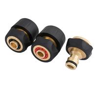 Draper 3 Piece Brass and Rubber Hose Connector Set
