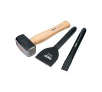 Draper 3 Piece Builders Tools Kit | Club Hammer, Chisel and Bolster | Builders Hand Tools | 26120
