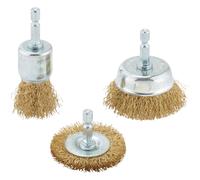 Draper 3 Piece Crimped Wire Brush Set
