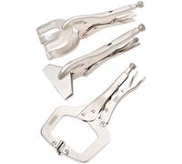 Draper 3 Piece Self Grip Sheet Metal and Welding Clamp Set