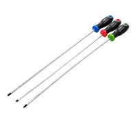 Draper 3pc Long Reach Screwdriver Set 13429 – Soft Grip, Magnetic Tips, CRV Blades