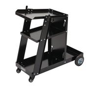 Draper 08005 3-Tier Welding Trolley, Heavy Duty Steel, Storage for Gas Bottle Tanks, 50kg, Black