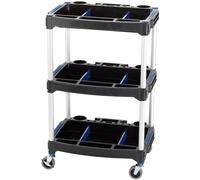 Draper 3 Tier Workshop Trolley With Storage Compartments And Cup Holders 04612