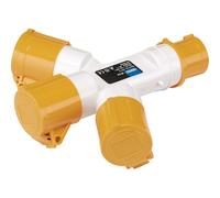 Draper 03712 110V 3-Way Splitter, 16A
