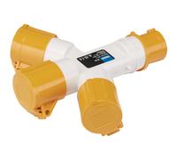 Draper 3 Way Socket Splitter 110v