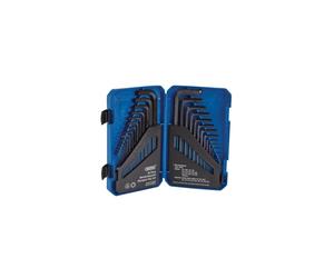 Draper 30 Piece Hexagon Allen Key Set | Metric/Imperial Combined Long Pattern Hand Tools | Hex Key Wrench Kit| 33894