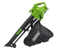 Draper 3000W 3 in 1 Garden Vacuum, Leaf Blower and Shredder Mulcher with Large 35 Litre Collection Bag and Extra Long 12m Cable