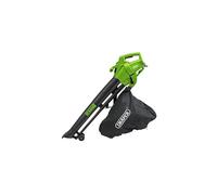 Draper 3000W 3 in 1 Garden Vacuum, Leaf Blower and Shredder Mulcher with Large 35 Litre Collection Bag and Extra Long 12m Cable