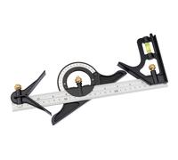 Draper 300mm 12" Adjustable Combination Mitre Square Rule Protractor Level 34704