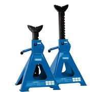 Draper 30883 Ratcheting Axle Stand, 6 Tonne Capacity, 29mm x 107mm Saddle, Pair