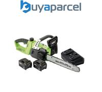 Draper D20 40V Chainsaw With 2 X Batteries And Twin Charger 30903
