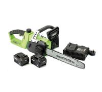 Draper 30903 D20 40V Chainsaw with 2x Batteries and Fast Charger