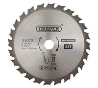 Draper 31072 TCT Multi-Purpose Circular Saw Blade, 255 x 30mm, 24T