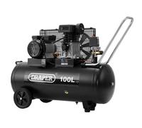 Draper Air Compressor - Belt Drive, 3HP, 100ltr, 230V