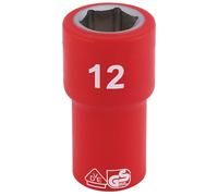 Draper Expert 31490 Fully Insulated Vde Socket 1/4in Sq. Dr. 12Mm each