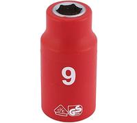 Draper 3/8" Drive VDE Fully Insulated Hexagon Socket Metric 3/8" 9mm