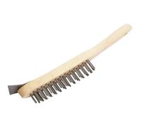 Draper 31573 290mm 4 Row Wire Scratch Brush with Scraper 290 mm