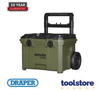 Draper Bunker Load Up Rolling Tool Box 340mm Wheeled Base Unit With Lockable Lid, Lift Out Tray & Ip65 Water Dust Protection