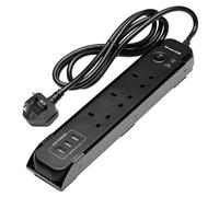 Bunker ® Uk Power Strip With Magnetic Holder Pk 1 31713