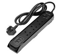 Bunker ® Uk Power Strip With Magnetic Holder Pk 1 31713