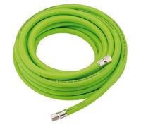 Draper 31729 High Visibility Hybrid Air Hose, 10m x 10mm, 1/4" BSP, Green
