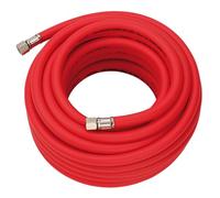 Draper 31731 High Visibility Hybrid Air Hose, 15m x 10mm, 1/4" BSP, Red