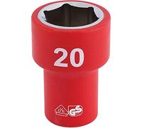 Draper 3/8" Drive VDE Fully Insulated Hexagon Socket Metric 3/8" 20mm