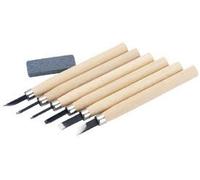 Wood Carving Set with Sharpening Stone (7 Piece)