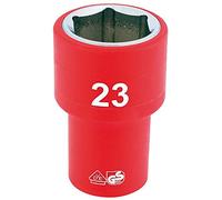 Draper 31953 1/2-Inch Square Drive Fully Insulated VDE Socket, 23 mm Size