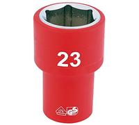 Draper 31953 1/2-Inch Square Drive Fully Insulated VDE Socket, 23 mm Size