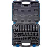 Draper 32 Piece Combination Drive Impact Hex Socket Set Metric Combination