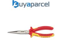 Draper 32012 KNIPEX 26 18 200UKSBE VDE Fully Insulated Long Nose Pliers, 200mm