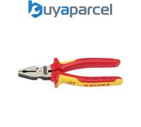 Draper 32015 KNIPEX 02 08 180UKSBE VDE Fully Insulated High Leverage Combination