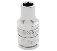 Draper 32427 1/4" Square Drive Polished Chrome Metric Socket, 5 mm Size
